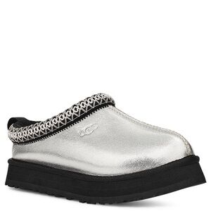 SILVER UGG TAZ SLIPPERS